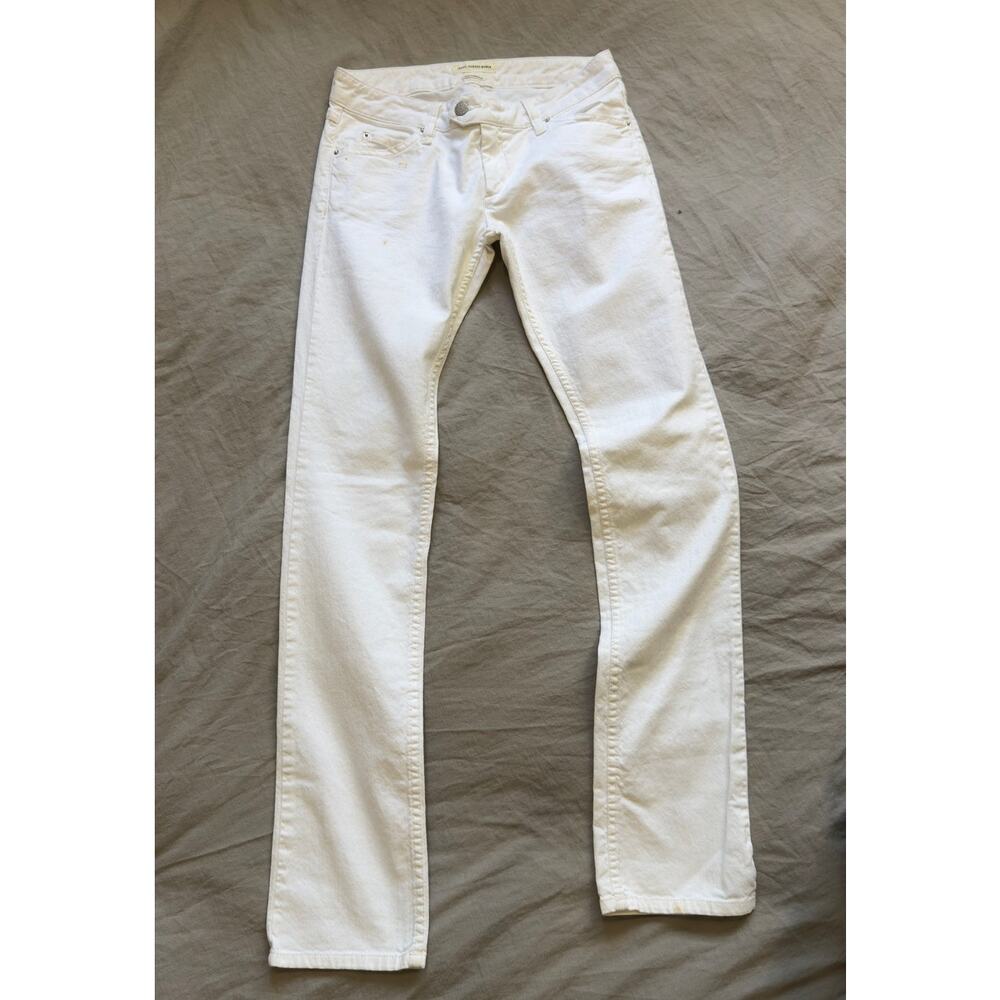 ISABEL MARANT WOMENS ÈTOILE‎ WHITE FITTED JEANS
